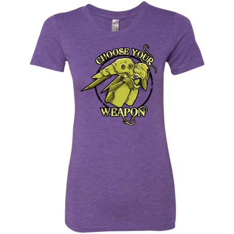 T-Shirts Purple Rush / Small CHOOSE YOUR WEAPON Women's Triblend T-Shirt