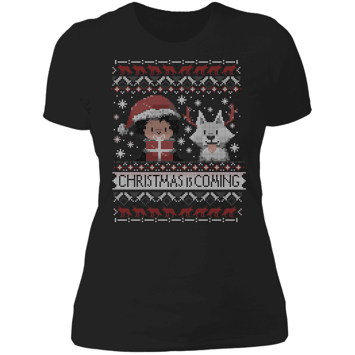 T-Shirts Black / X-Small Christmas is Coming Women's Premium T-Shirt
