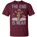 T-Shirts Maroon / YXS Christmas Is Near Youth T-Shirt