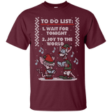 T-Shirts Maroon / S Christmas List T-Shirt