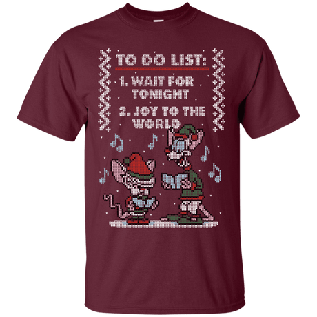 T-Shirts Maroon / S Christmas List T-Shirt