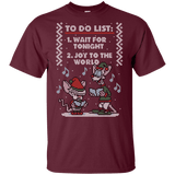 T-Shirts Maroon / YXS Christmas List Youth T-Shirt