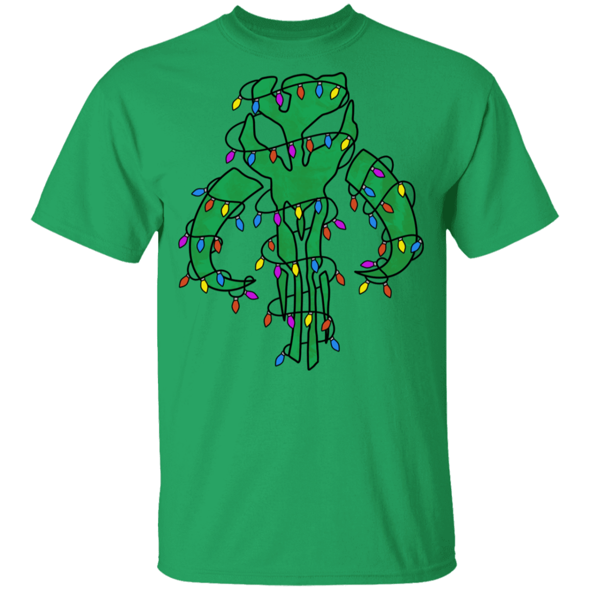 T-Shirts Irish Green / YXS Christmas Mando Youth T-Shirt