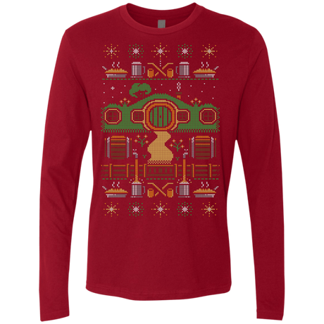 T-Shirts Cardinal / Small Christmas Shire Men's Premium Long Sleeve