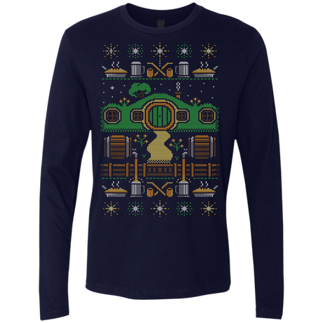 T-Shirts Midnight Navy / Small Christmas Shire Men's Premium Long Sleeve