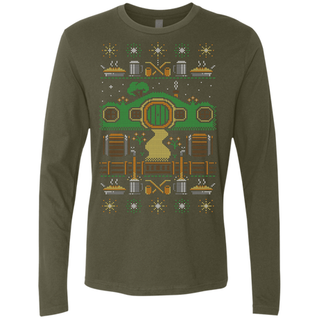 T-Shirts Military Green / Small Christmas Shire Men's Premium Long Sleeve