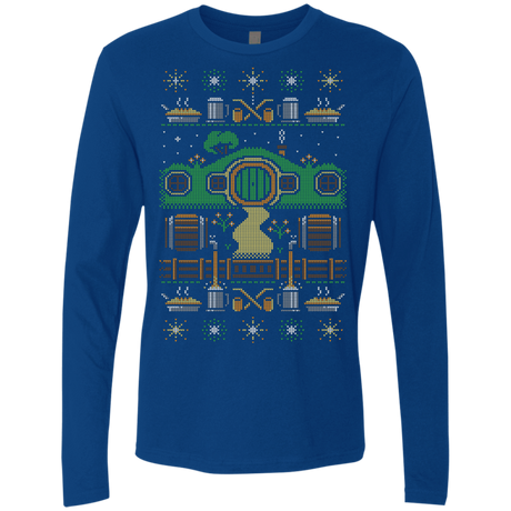 T-Shirts Royal / Small Christmas Shire Men's Premium Long Sleeve