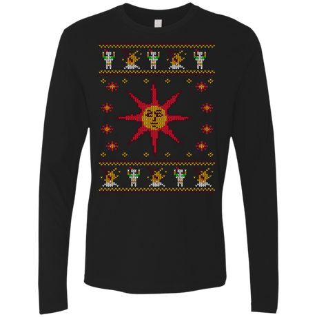 T-Shirts Black / Small Christmas Sweater Dark Souls Men's Premium Long Sleeve