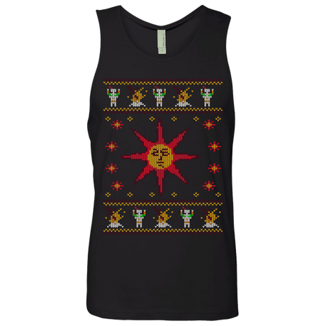 T-Shirts Black / Small Christmas Sweater Dark Souls Men's Premium Tank Top