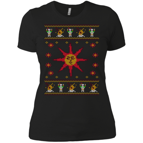 T-Shirts Black / X-Small Christmas Sweater Dark Souls Women's Premium T-Shirt