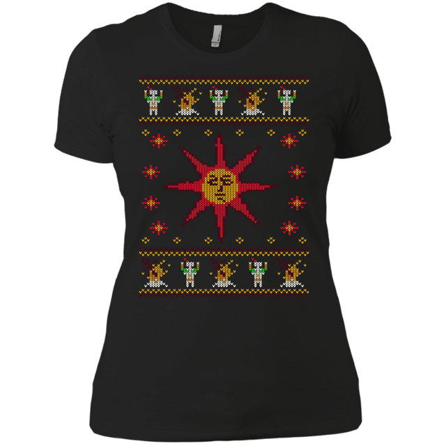T-Shirts Black / X-Small Christmas Sweater Dark Souls Women's Premium T-Shirt