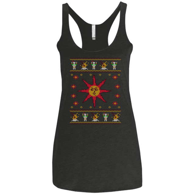 T-Shirts Vintage Black / X-Small Christmas Sweater Dark Souls Women's Triblend Racerback Tank