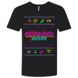 T-Shirts Black / X-Small Christmas Sweater Hotline Miami Men's Premium V-Neck