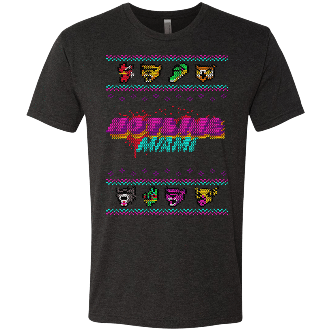 T-Shirts Vintage Black / Small Christmas Sweater Hotline Miami Men's Triblend T-Shirt