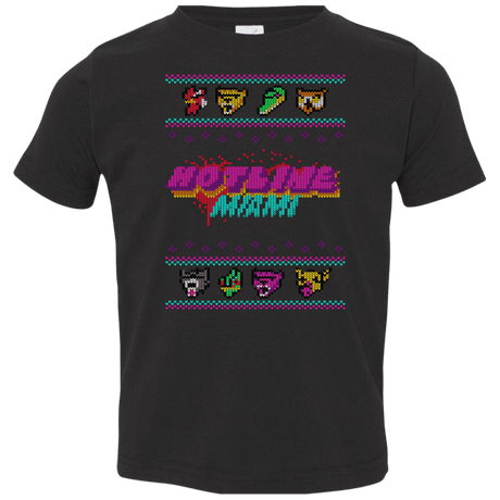 T-Shirts Black / 2T Christmas Sweater Hotline Miami Toddler Premium T-Shirt