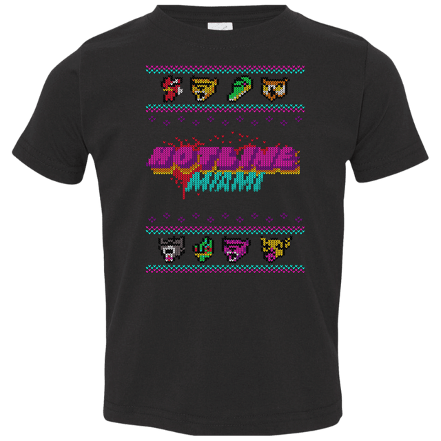 T-Shirts Black / 2T Christmas Sweater Hotline Miami Toddler Premium T-Shirt