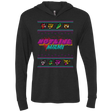 T-Shirts Vintage Black / X-Small Christmas Sweater Hotline Miami Triblend Long Sleeve Hoodie Tee