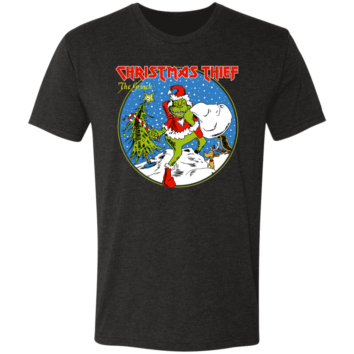 T-Shirts Vintage Black / S Christmas Thief Men's Triblend T-Shirt