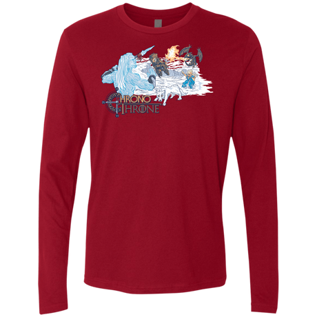 T-Shirts Cardinal / Small Chrono Throne Men's Premium Long Sleeve