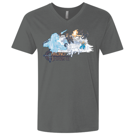 T-Shirts Heavy Metal / X-Small Chrono Throne Men's Premium V-Neck