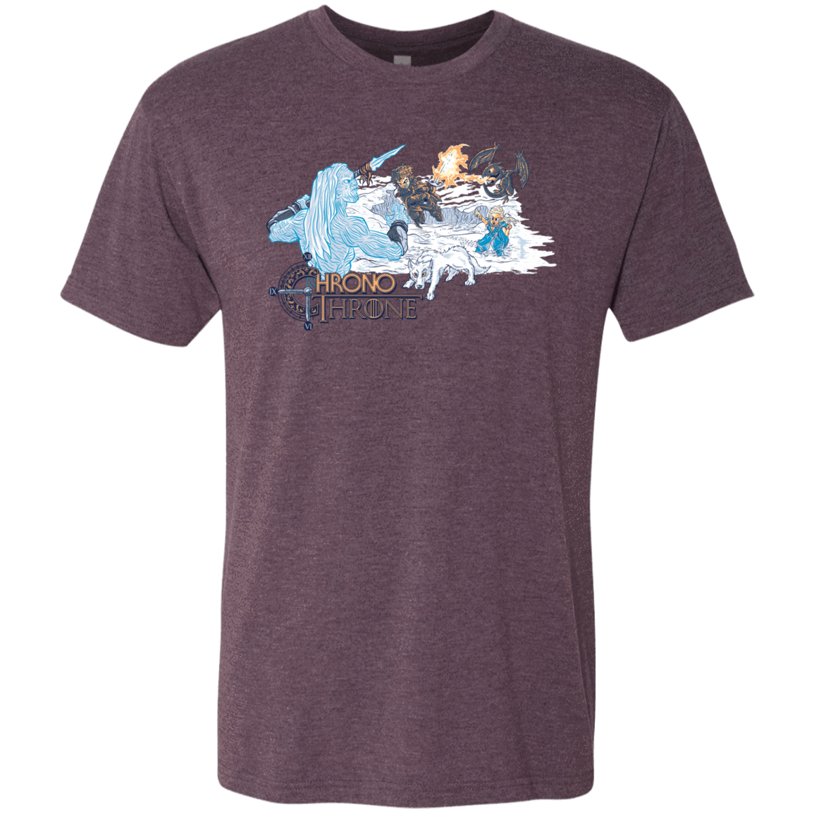 T-Shirts Vintage Purple / Small Chrono Throne Men's Triblend T-Shirt