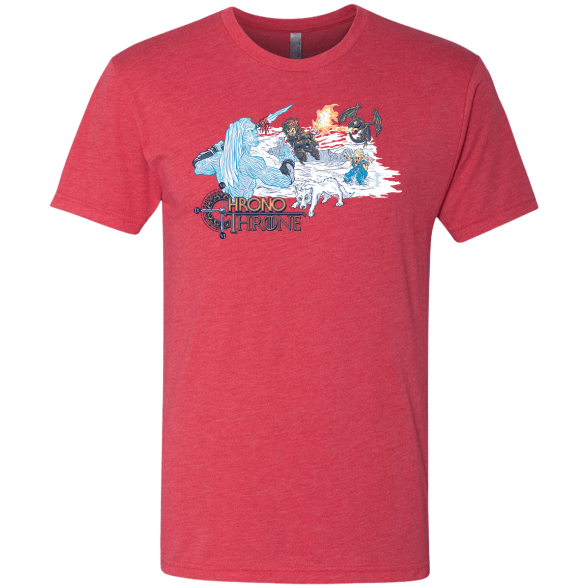T-Shirts Vintage Red / Small Chrono Throne Men's Triblend T-Shirt