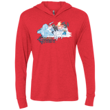 T-Shirts Vintage Red / X-Small Chrono Throne Triblend Long Sleeve Hoodie Tee