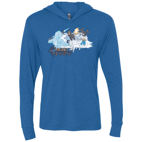 T-Shirts Vintage Royal / X-Small Chrono Throne Triblend Long Sleeve Hoodie Tee