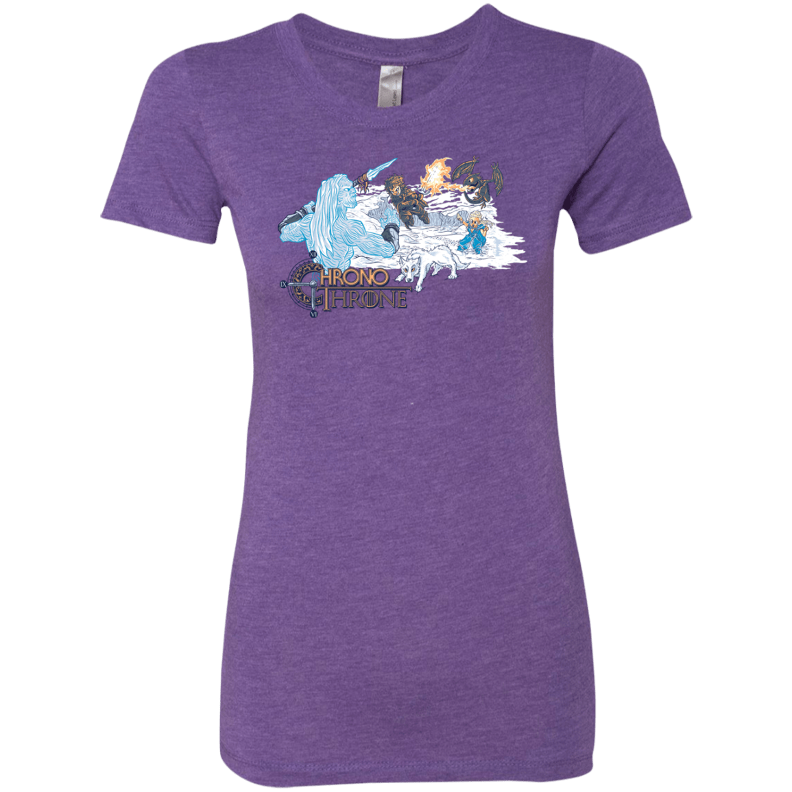 T-Shirts Purple Rush / Small Chrono Throne Women's Triblend T-Shirt