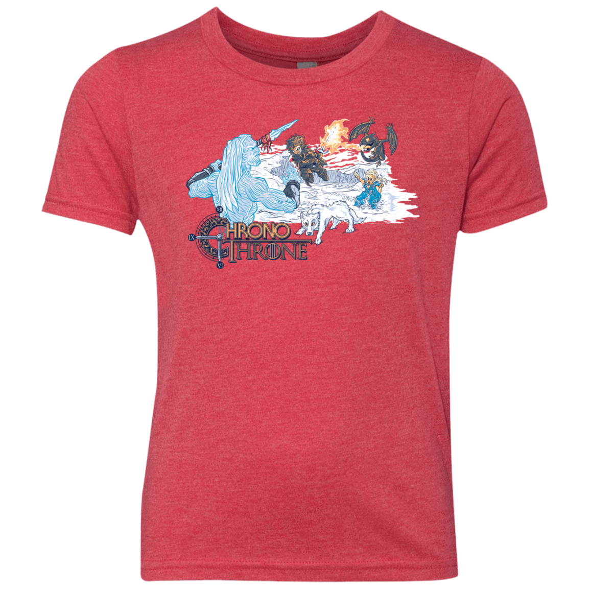 T-Shirts Vintage Red / YXS Chrono Throne Youth Triblend T-Shirt