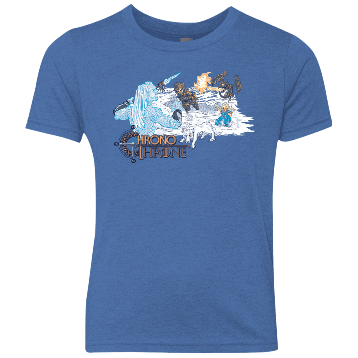 T-Shirts Vintage Royal / YXS Chrono Throne Youth Triblend T-Shirt