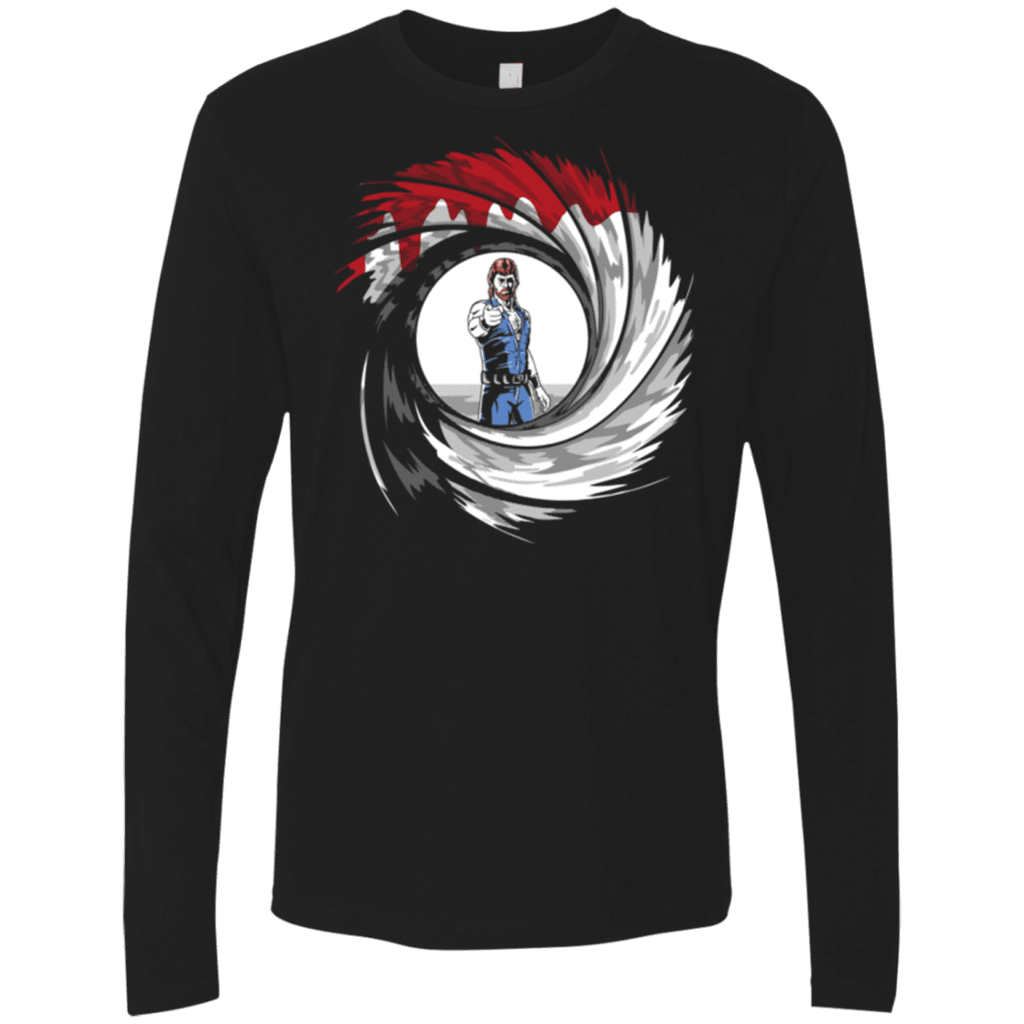 T-Shirts Black / Small Chuck Shot Men's Premium Long Sleeve