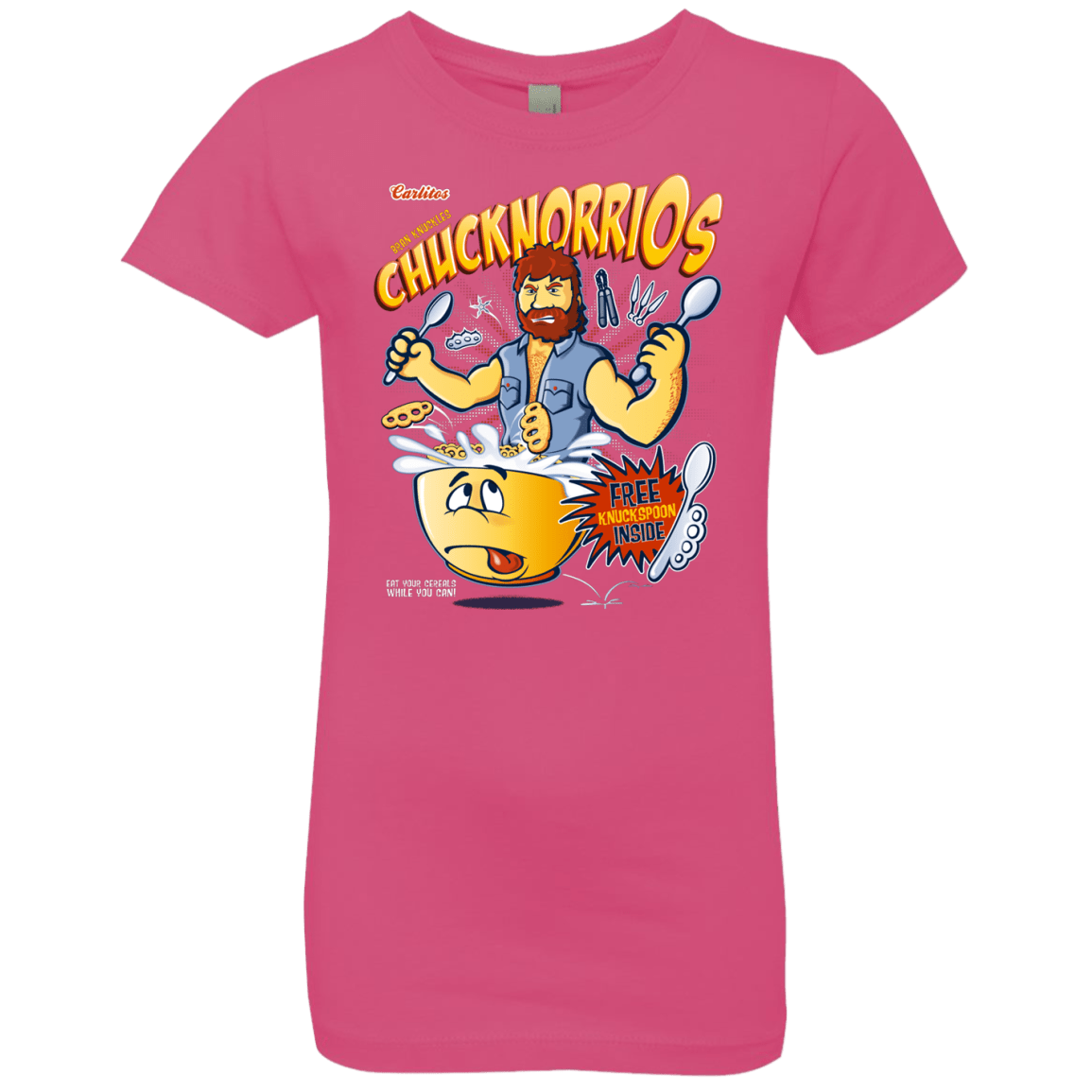 T-Shirts Hot Pink / YXS ChucknorriOs Girls Premium T-Shirt