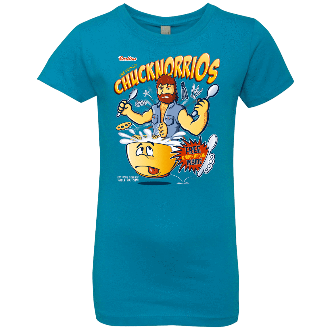 T-Shirts Turquoise / YXS ChucknorriOs Girls Premium T-Shirt