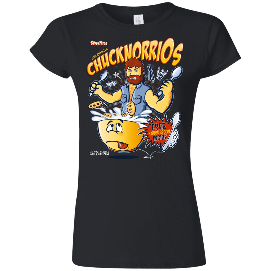 T-Shirts Black / S ChucknorriOs Junior Slimmer-Fit T-Shirt