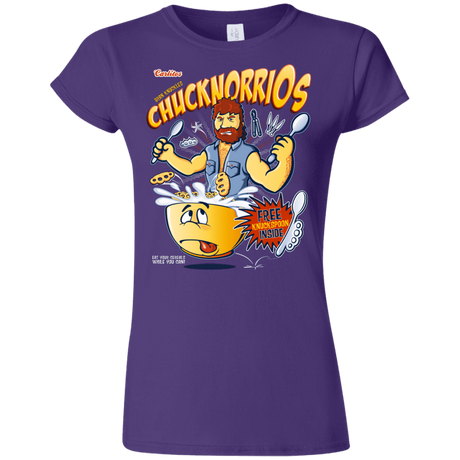 T-Shirts Purple / S ChucknorriOs Junior Slimmer-Fit T-Shirt