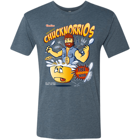 T-Shirts Indigo / S ChucknorriOs Men's Triblend T-Shirt