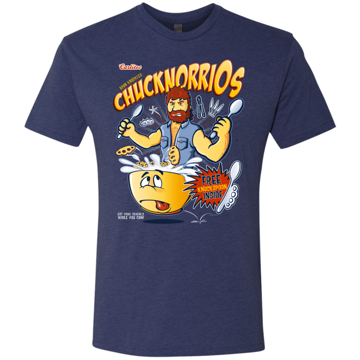T-Shirts Vintage Navy / S ChucknorriOs Men's Triblend T-Shirt