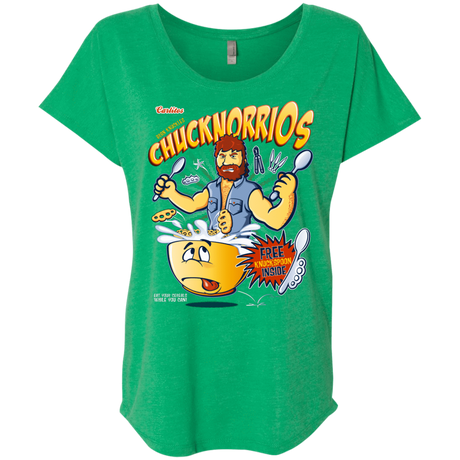 T-Shirts Envy / X-Small ChucknorriOs Triblend Dolman Sleeve