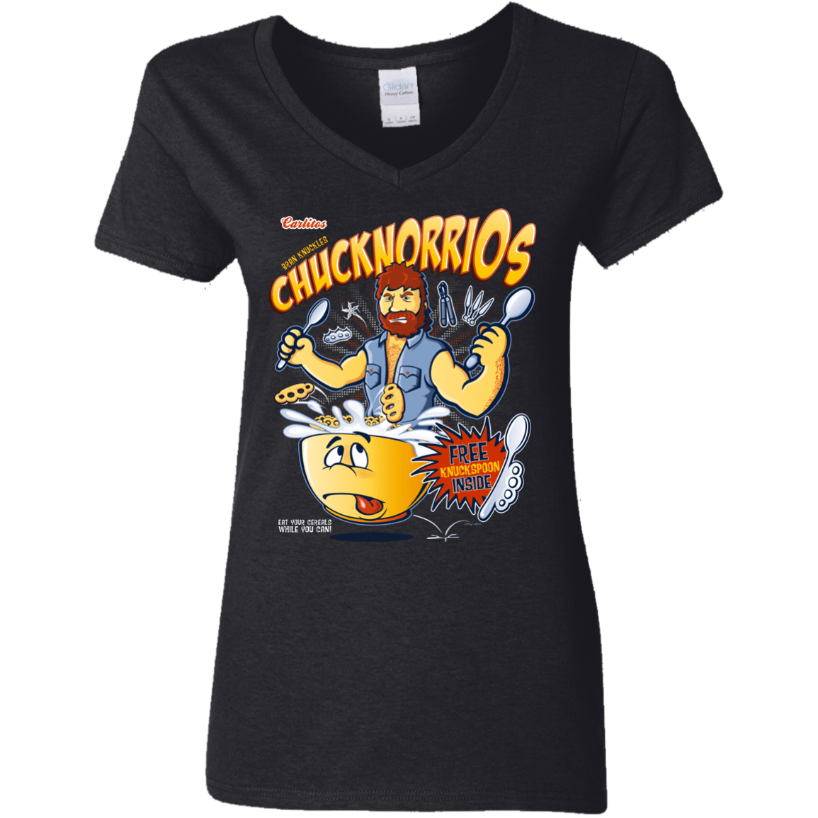 ChucknorriOs Women's V-Neck T-Shirt