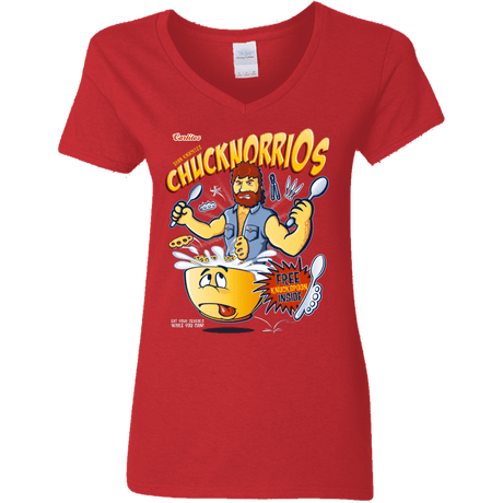 ChucknorriOs Women's V-Neck T-Shirt