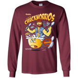 T-Shirts Maroon / YS ChucknorriOs Youth Long Sleeve T-Shirt
