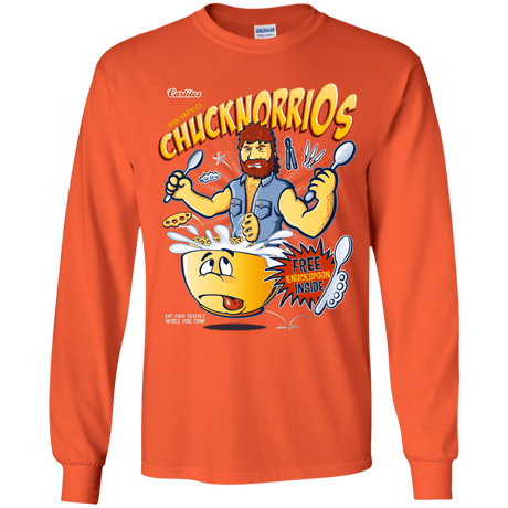 T-Shirts Orange / YS ChucknorriOs Youth Long Sleeve T-Shirt