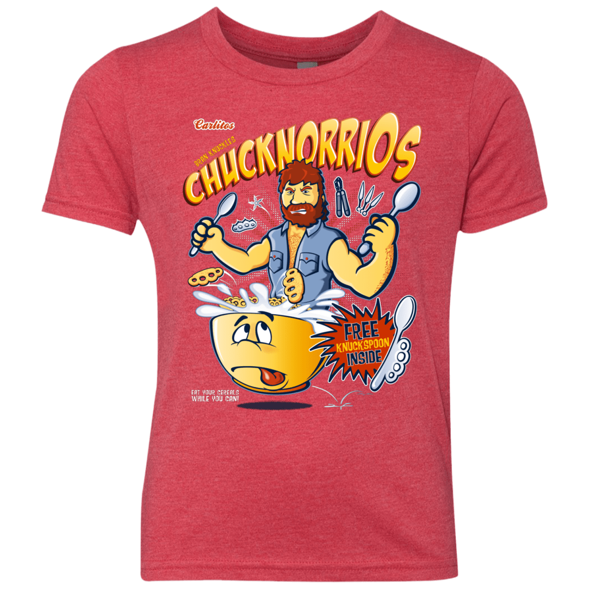 T-Shirts Vintage Red / YXS ChucknorriOs Youth Triblend T-Shirt