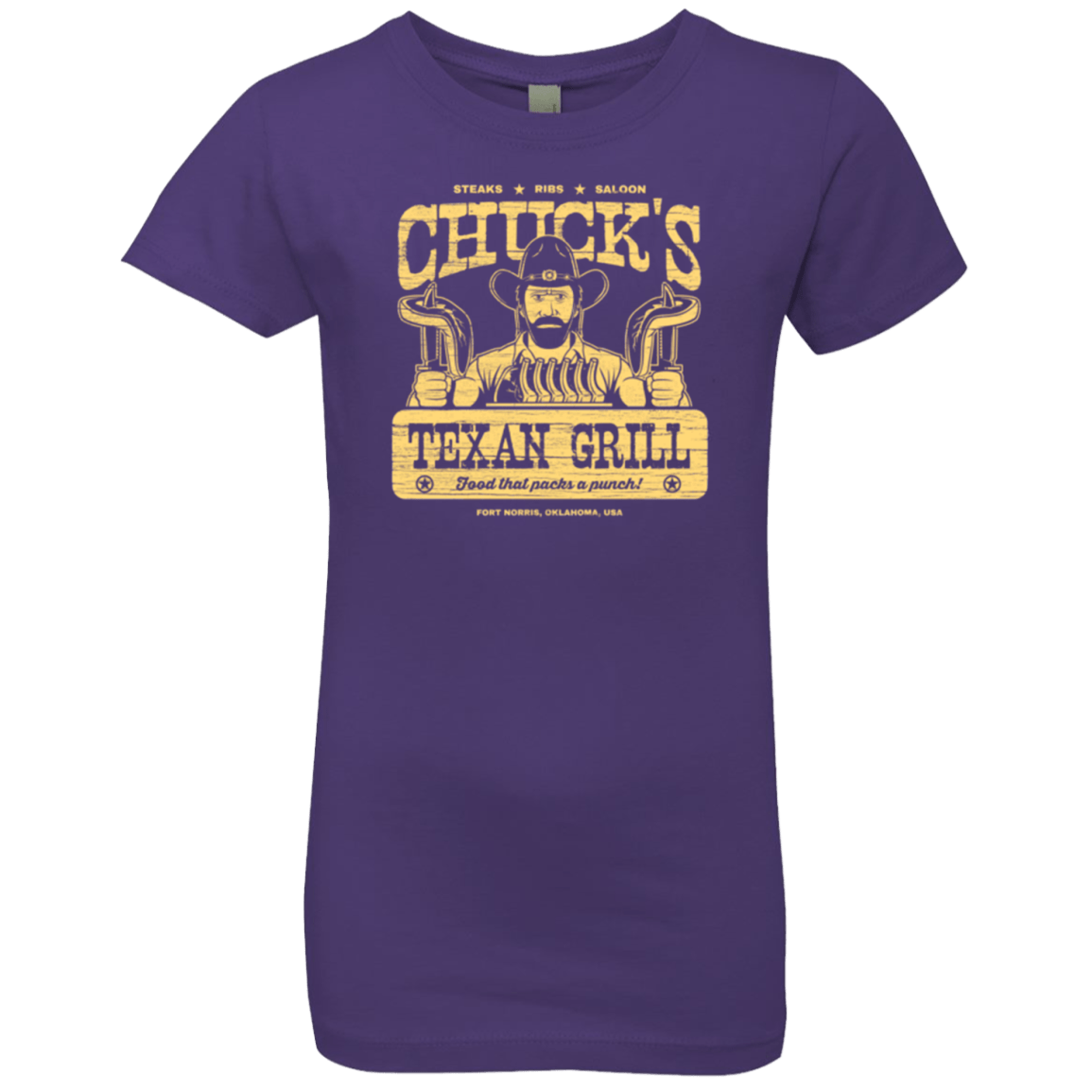 T-Shirts Purple Rush / YXS Chucks Texan Grill Girls Premium T-Shirt
