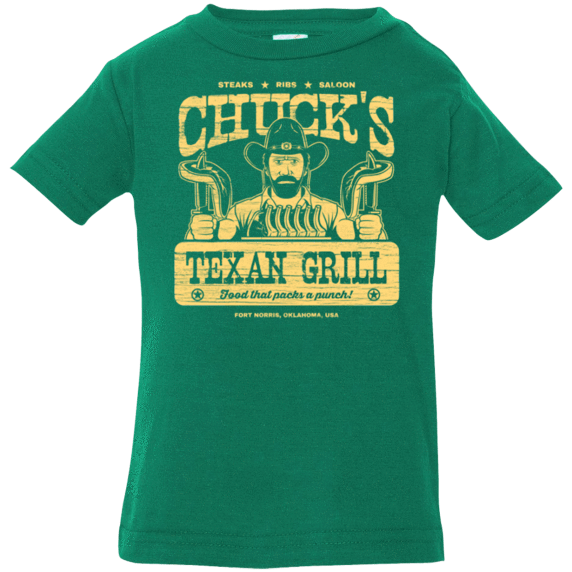 T-Shirts Kelly / 6 Months Chucks Texan Grill Infant Premium T-Shirt