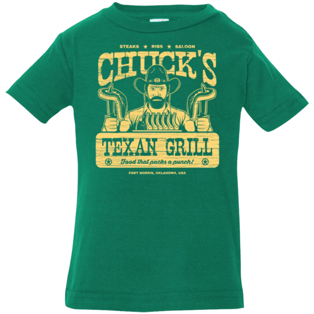 T-Shirts Kelly / 6 Months Chucks Texan Grill Infant Premium T-Shirt