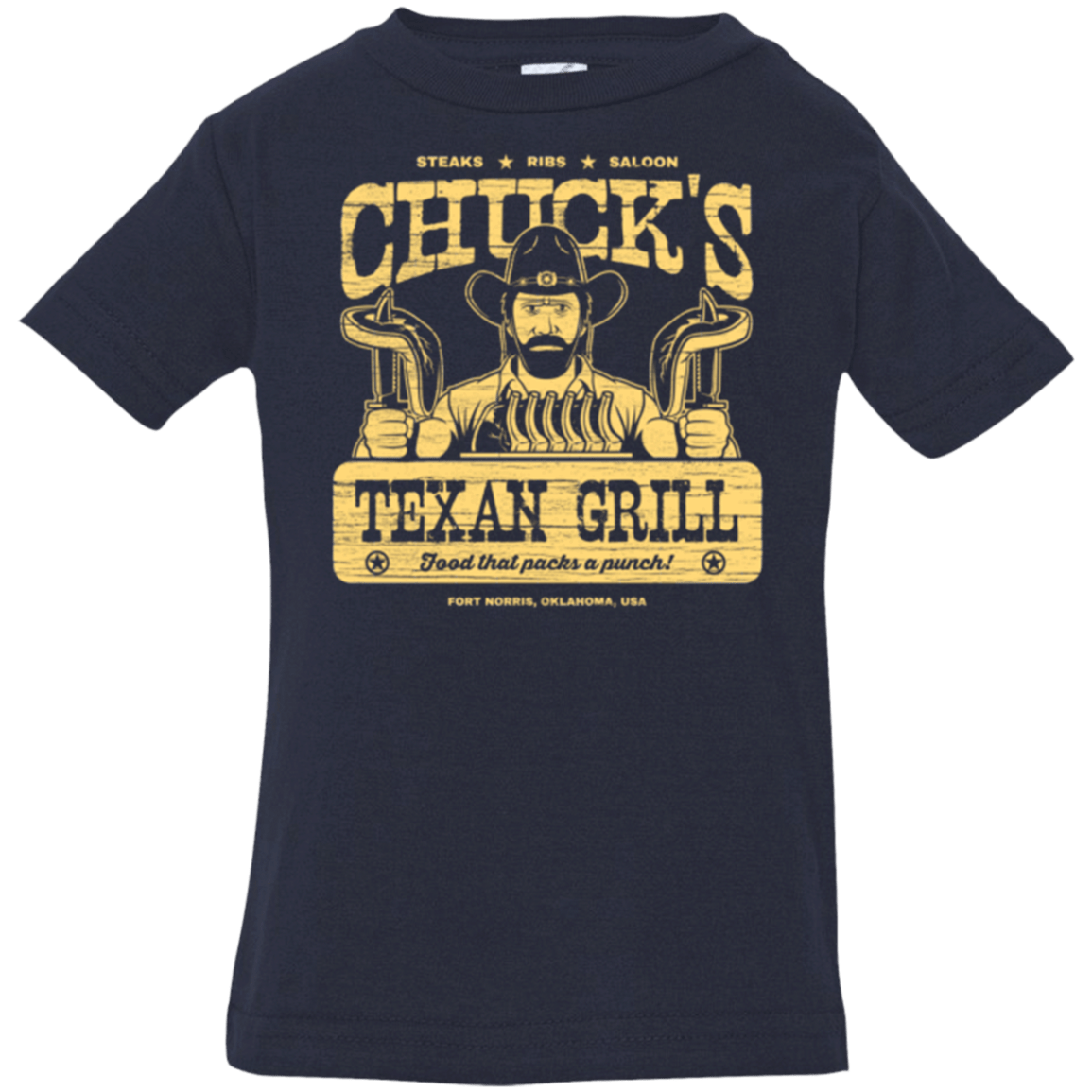 T-Shirts Navy / 6 Months Chucks Texan Grill Infant Premium T-Shirt