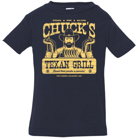 T-Shirts Navy / 6 Months Chucks Texan Grill Infant Premium T-Shirt