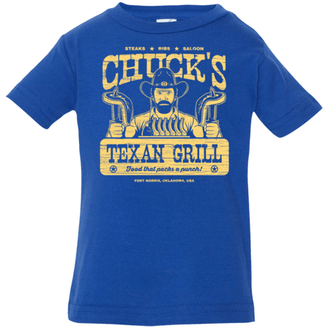 T-Shirts Royal / 6 Months Chucks Texan Grill Infant Premium T-Shirt
